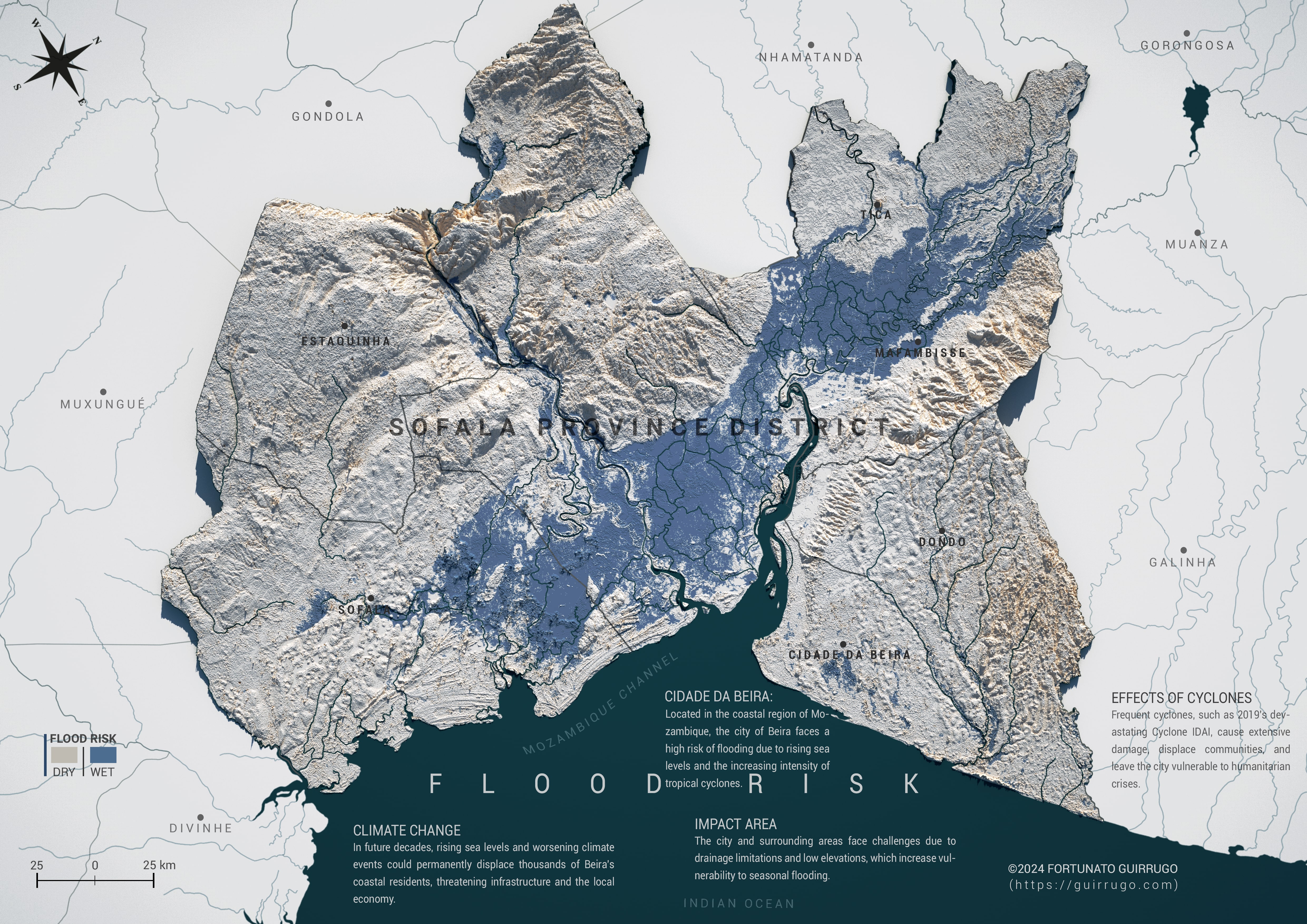 Flood Risk - Cidade da Beira, Buzi, Dondo, Tica, Mafambisse, Estaquinha ...